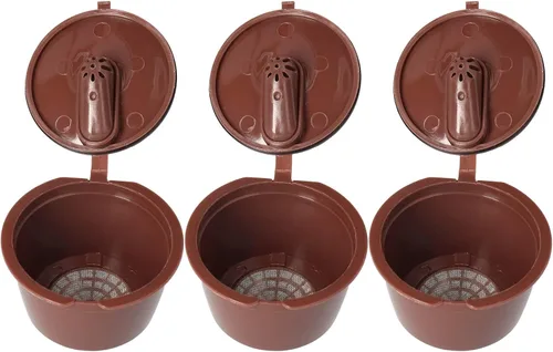 Vista 8 de Juego de cápsulas de café reutilizables para Dolce Gusto, recargable, fácil de, gran herramienta para cafetera (1.7-3.4 fl oz)