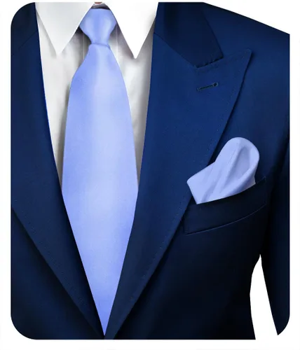 Vista 13 de Juego de corbata de satén sólido y pañuelo de bolsillo para hombre, conjunto de corbata a juego para hombre Ámbar