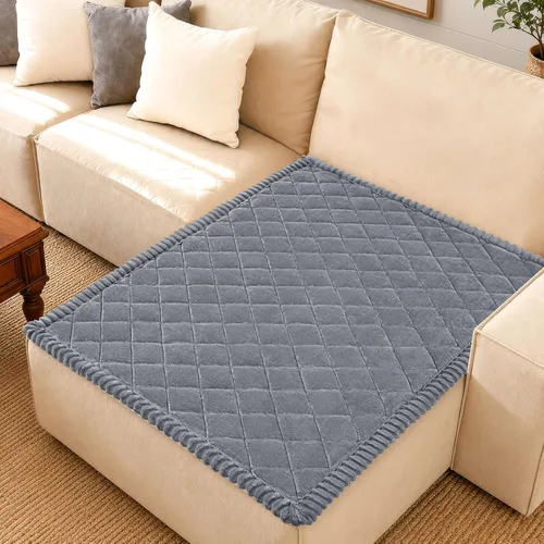 Vista 42 de Smiry Couch Cover for Dogs, Non Slip Washable Pet Sofa Protector for Large Dogs, Cats, Fuzzy Plush Sofa Covers Backrest & Armrest, Against Fur, Dirt