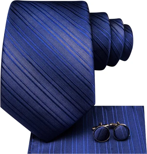 Vista 224 de Dubulle Corbata tejida de cachemira para hombre y gemelos de pañuelo para hombre, conjunto de gemelos para boda formal y negocios
