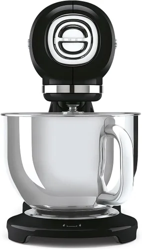 Vista 5 de SMEG SMF05 Forte - Batidora de pie de 5 cuartos con motor de 750 W, arranque suave y mezcla constante, batidor de borde flexible, 10 velocidades BLK