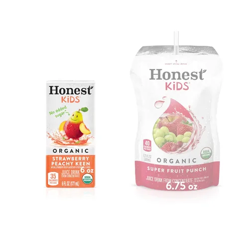Vista 7 de Honest Kids Strawberry Peachy Keen, 6 onzas líquidas (paquete de 8)