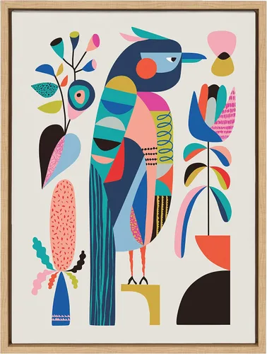 Vista 9 de Kate and Laurel Sylvie - Lienzo enmarcado moderno de mediados de siglo por Rachel Lee de My Dream Wall, 18 x 24 pulgadas, negro, arte bohemio