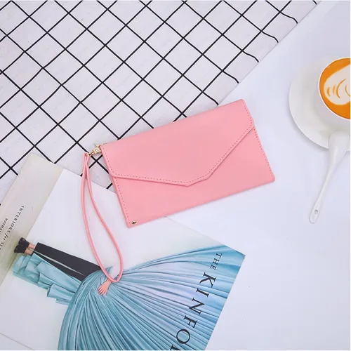Vista 4 de FLO-MOTOR multifunctional Rfid blocking travel passport wallet,trifold document holder passport bag with wrist strap large capacity clutch passport