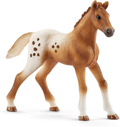 Vista 6 de Schleich Horse Club, juguetes de caballo para niñas y niños, juego de caballos de entrenamiento de torneo de Lisa con juguetes de caballo Appaloosa