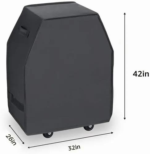 Vista 2 de Funda para parrilla de 32 pulgadas, resistente e impermeable, cubierta de parrilla de gas de 2 quemadores para Weber, Char-Broil, Brinkmann, 32