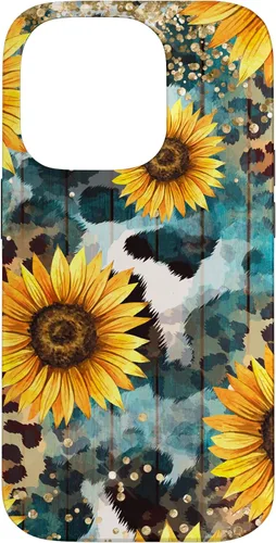 Vista 17 de Funda Boho Western de piel de vaca para iPhone 12 Pro Max