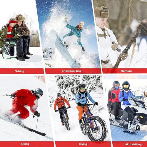 Vista 6 de wissblue Calcetines térmicos con batería AA, calcetines eléctricos térmicos recargables, calcetines de algodón cálidos de invierno para ciclismo