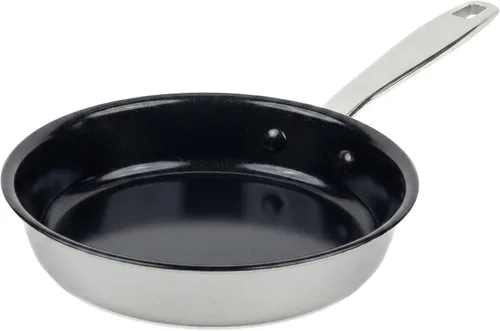 Vista 9 de Alva Maestro Juego de 3 piezas de sartén antiadherente de acero inoxidable – Hecho sin revestimiento cerámico de PFAS, PFOA y PTFE – Núcleo