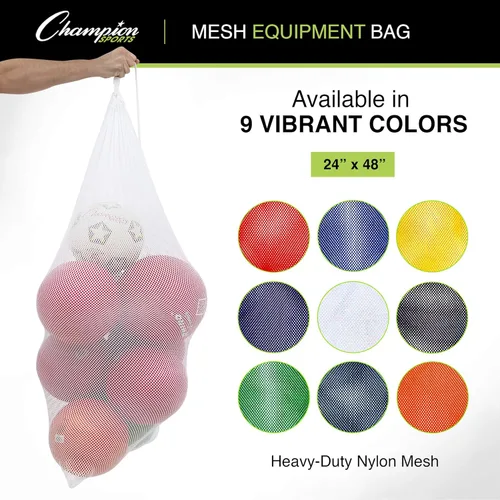 Vista 2 de Champion Sports Equipment Bag, Mesh, 24" X 48