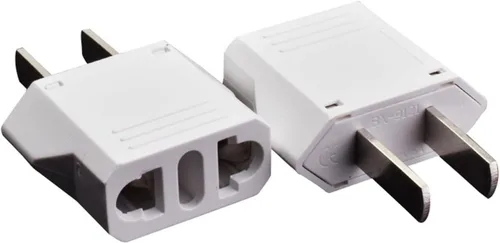 Vista 9 de GRLRCR - Paquete de 2 adaptadores de enchufe de EE. UU., UE AU CN a Estados Unidos, adaptador de enchufe de viaje, convertidor de corriente