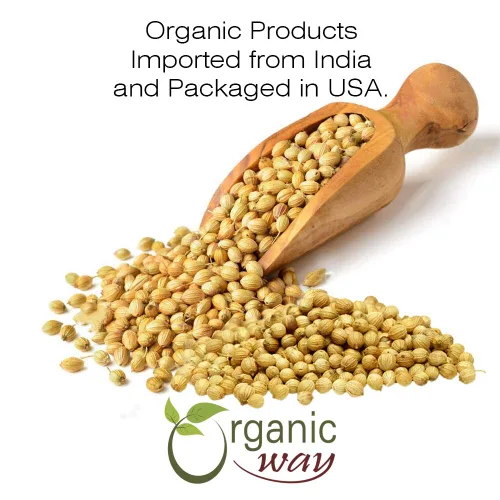 Vista 3 de Organic Way Cilantro entero prémium (Coriandrum sativum) – Añade sabor y aroma Certificado orgánico y Kosher Vegano, sin OMG y sin gluten