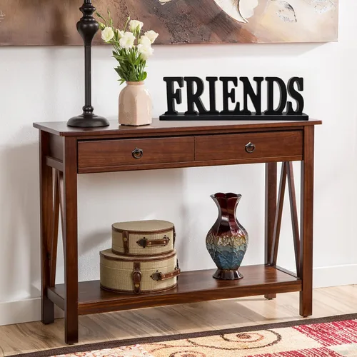 Vista 5 de Wooden Friends - Letrero independiente con diseño de palabras rústicas para mesa, chimenea y entrada