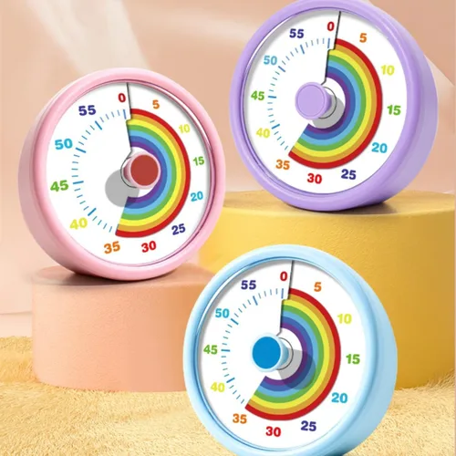 Vista 9 de Temporizador visual para niños, temporizador de tiempo de 60 minutos, temporizador para niños, para aula, oficina en casa, temporizador de cuenta