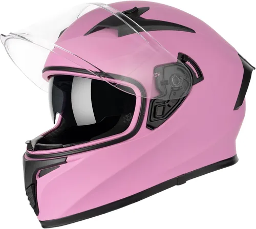Vista 10 de CUTEY Casco de motocicleta de cara completa, certificado DOT, ligero, doble visera, ventilado, para adultos, hombres y mujeres