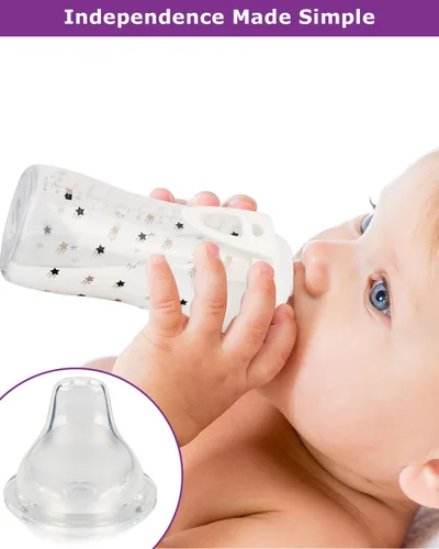 Vista 8 de NUK Active Sippy Cup Sippy Cup y Learner Cup, flujo variable, pezón de repuesto de silicona, más de 6 meses, 6