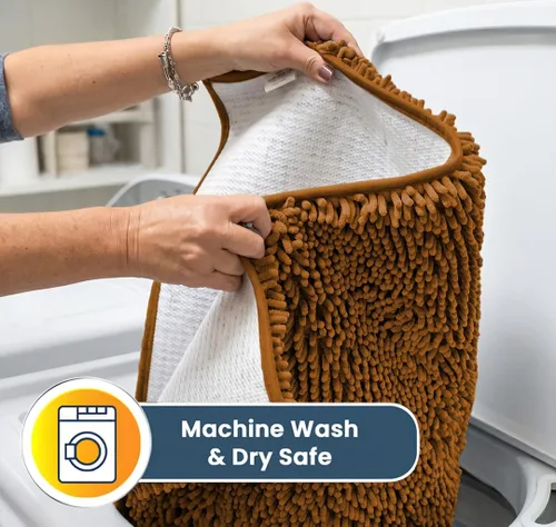 Vista 3 de Muddy Mat® Tapete súper absorbente de agua para interiores, de microfibra de secado rápido, tapete antideslizante para puerta principal, tapete