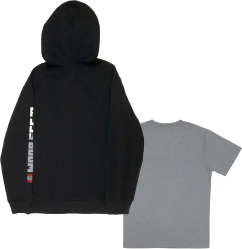 Vista 6 de Minecraft Conjunto de 2 sudaderas con capucha y camiseta para niños, conjunto de sudadera con capucha y camiseta
