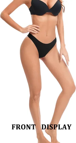 Vista 2 de POKARLA Tangas sin costuras para mujer, ropa interior invisible, paquete de 10