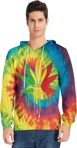 Vista 2 de RAISEVERN Sudaderas con capucha unisex para hombre, con estampado 3D, de forro polar