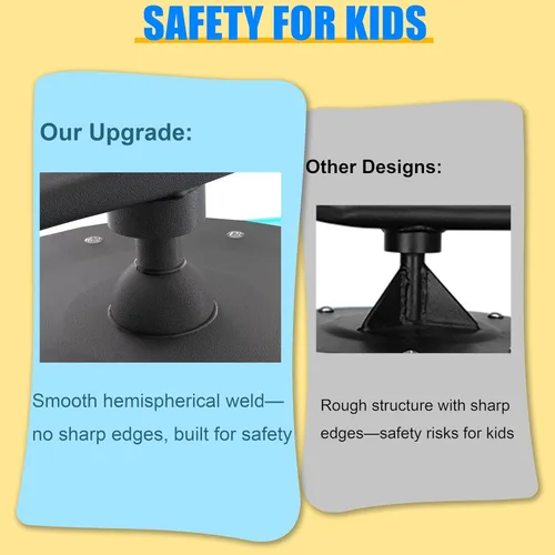 Vista 7 de Silla giratoria para niños autistas, silla giratoria sensorial para niños con autismo, TDAH, juguetes sensoriales para sentarse y girar para niños