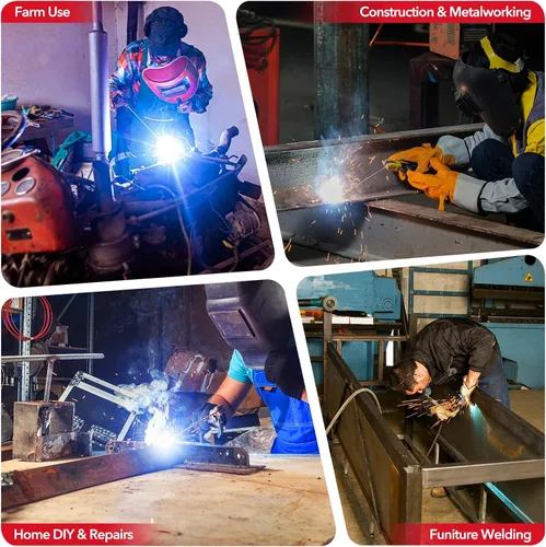 Vista 9 de Mini Stick Welder, 200A Portable Welding Machine with 20PCS Rods & Welding Gloves, Small Welder Machine 110V with IGBT Inverter Hot Start for