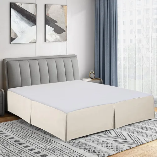 Vista 19 de Cathay Home Falda de cama plisada de microfibra de doble cepillado de fácil ajuste, ultra suave, resistente a la decoloración y a las arrugas
