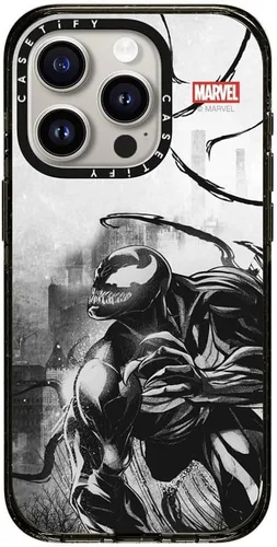 Vista 153 de CASETiFY Funda para iPhone Air, compatible con MagSafe Marvel VS CoLab Protección contra caídas de grado militar 4x de 8.2 pies Funda Capitán