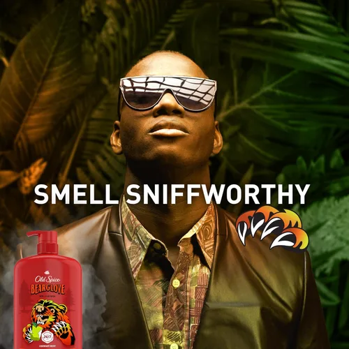 Vista 6 de Old Spice Jabón corporal limpiador para hombres, 3X Defense, 24/7 ducha fresca con aroma duradero, 2 en 1 para cuerpo y cara, Bearglove con aroma