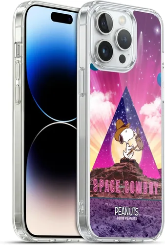 Vista 19 de Head Case Designs Funda de gel con licencia oficial de Peanuts Nebula Cactus Needles Snoopy Space Cowboy [protección de grado militar] compatible