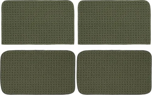 Vista 17 de Garland Rug Herald - Alfombra cuadrada para cocina, 18 x 30 pulgadas, color negro