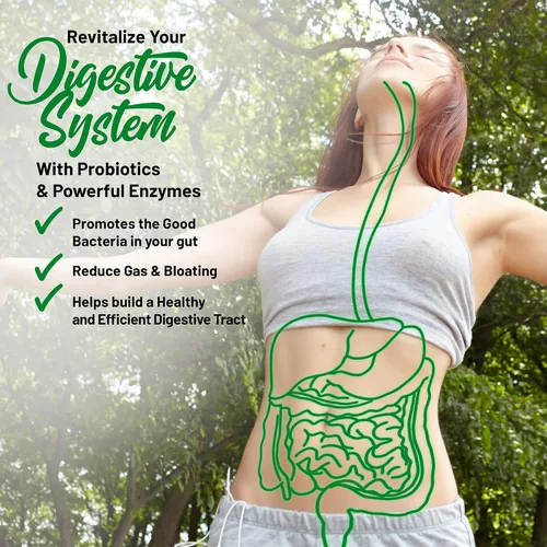 Vista 6 de Superalimento en polvo orgánico verde para inmunidad – Alivia la digestión, aumenta la vitalidad y la energía saludables. Fórmula de acción rápida