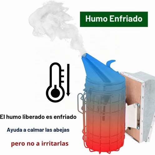 Vista 3 de Kit de ahumador Bee Hive, herramienta de apicultor de acero inoxidable