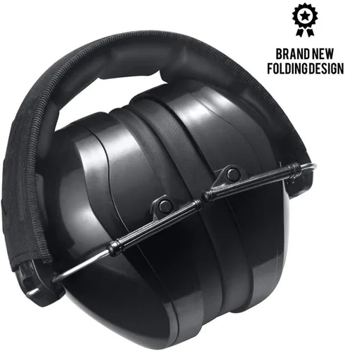 Vista 6 de Pro For Sho All Terrain Safety Ear Protection - Larger Size Foldable Ear Muffs Lighter Weight & Maximum Hearing Protection