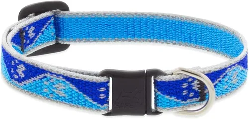 Vista 13 de Collar de seguridad reflectante para gatos de 1/2 pulgada de ancho con diamante verde que se ajusta de 8 a 12 pulgadas