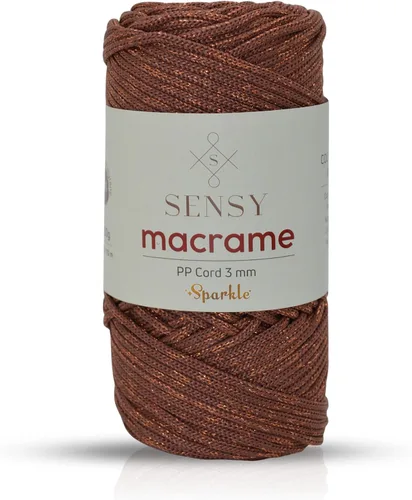 Vista 130 de Cuerda de poliéster Sensy Premium de 3 mm, 120 metros, 100% cordón de polipropileno, cuerda de macramé de 3 mm, cordón para bolsos de ganchillo