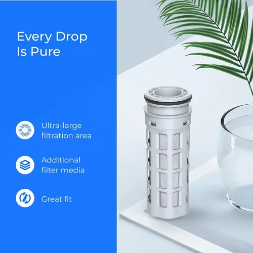 Vista 6 de Waterdrop Repuesto para filtro de agua Brita® Stream Pitcher, jarras y dispensadores de filtro Brita® OB05, filtros de vertido, filtros mejorados