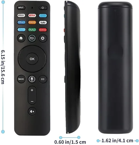 Vista 9 de RIVIERA Vizio - Control remoto por voz para todos los televisores inteligentes VIZIO compatibles con D, E, M, P, V, serie PX con micrófono, sin