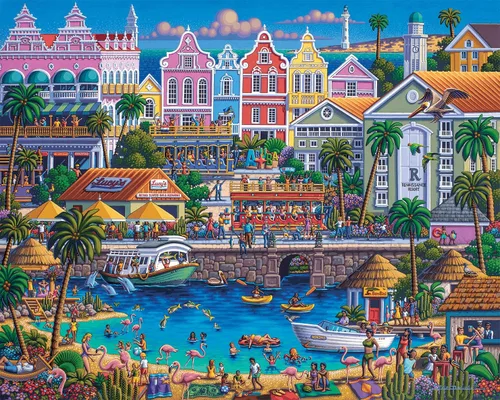 Vista 2 de Dowdle Rompecabezas - Aruba - 500 piezas