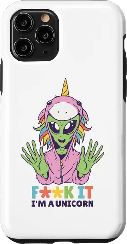 Vista 13 de Funda para iPhone 12 mini LGBTQ Alien F I I'm A Unicorn Rainbow Outer Space Gay Pride