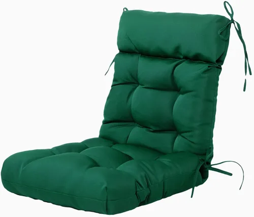 Vista 10 de ARTPLAN Cojín para Silla de Exterior Adirondack, Cojín de Patio para Todo Clima, Almohada Acolchada de Mimbre para Muebles de Patio, Gris