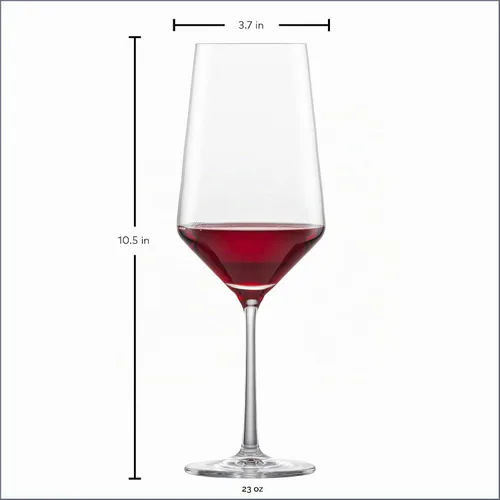 Vista 6 de ZWIESEL GLAS Juego de copas de vino tinto Burdeos pura (juego de 2), copas de Burdeos para vino tinto, copas de cristal Tritan aptas