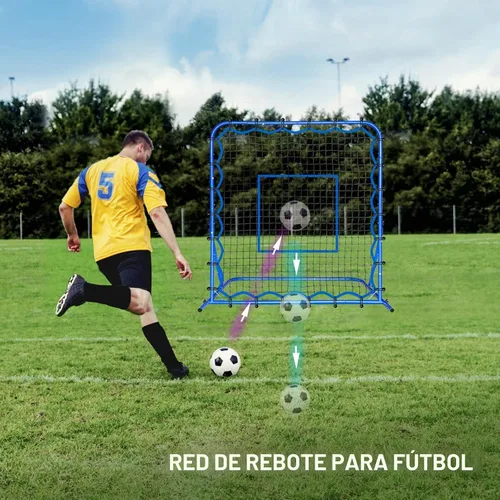 Vista 8 de Soccer Baseball Rebounder Soccer Goal Net, Volleyball Rebound Pitchback Net