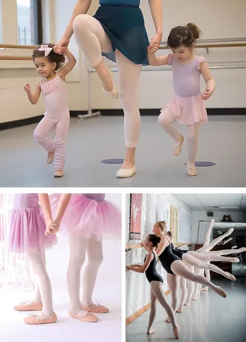Vista 9 de Mallas de ballet para niñas y mujeres, leggings de transición, ultra suaves, convertibles, para estudiantes (niños pequeñosadultos)