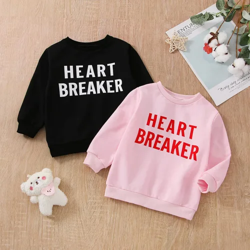 Vista 42 de Traje de San Valentín para bebé, niña, niño, traje de San Valentín, sudadera de manga larga con estampado de corazón