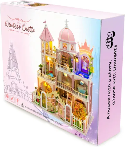 Vista 8 de Kit de rincón de libros para bricolaje con luz LED, casa de muñecas en miniatura, rompecabezas de madera 3D, decoración de estantería, regalo