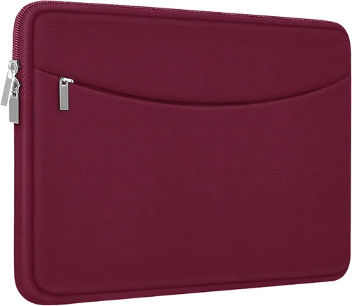 Vista 24 de Funda para laptop de 14 pulgadas, maletín protector a prueba de golpes con bolsillo para accesorios, bolsa portátil para computadora para MacBook