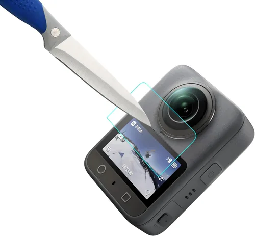 Vista 4 de Mr.Shield Protector de pantalla puede usarse con DJI OSMO 360 [Vidrio templado] [Paquete de 3] [Vidrio japonés con dureza 9H]