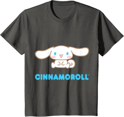 Vista 51 de Cinnamoroll Character Front and Back T-Shirt S Negro