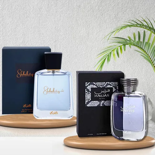 Vista 3 de Somow Al Rasasi Lamaan Collection - Musk Oud by Rasasi para hombre - 3.38 oz EDP Spray